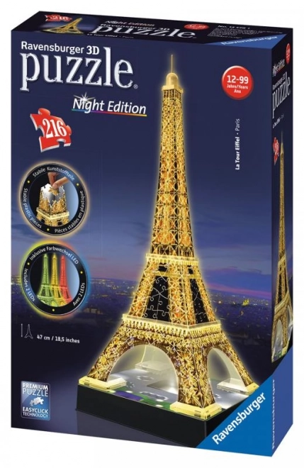 Tour Eiffel (Édition de nuit) 3D 216p