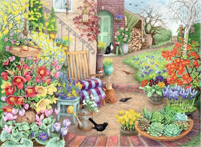RAVENSBURGER Puzzle Magnifiques jardins 4x500 pièces