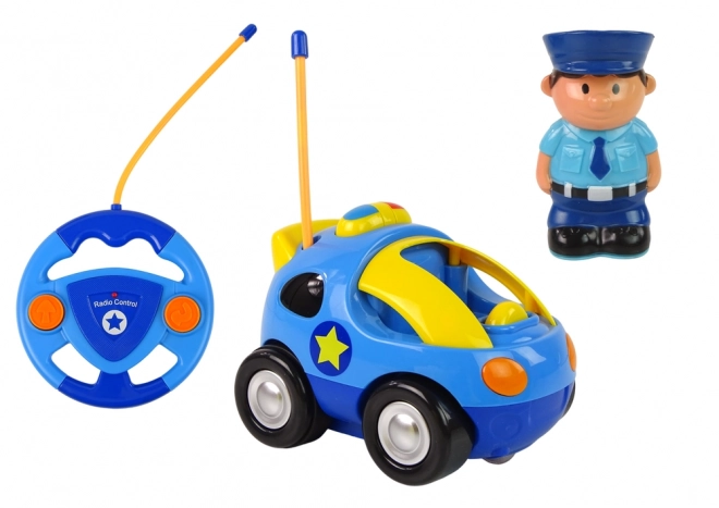 Voiture de Police pour Enfants Télécommandée R/C Lumières et Sons