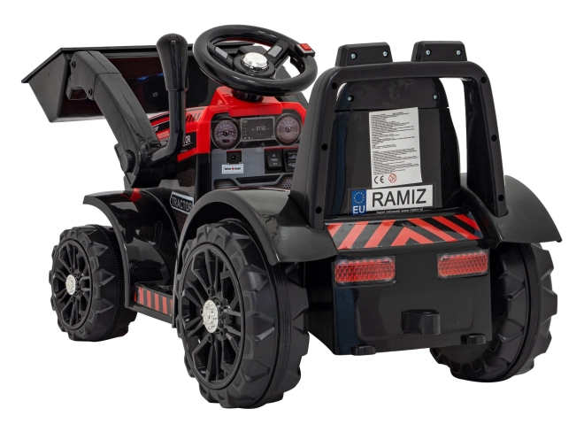 Tracteur électrique pour enfants avec lame – Rouge