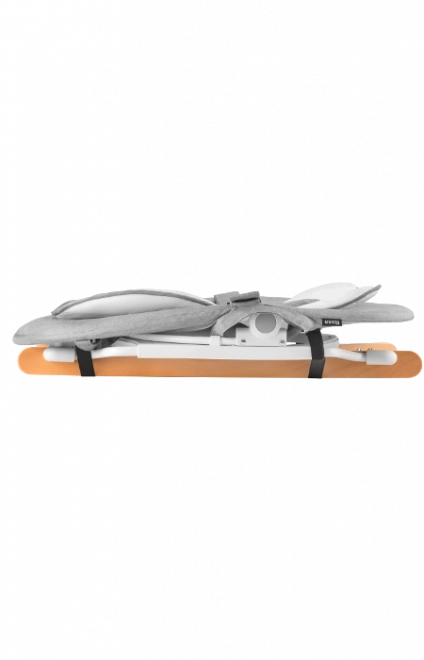 Chaise berçante pour enfants Rosa gris-blanc