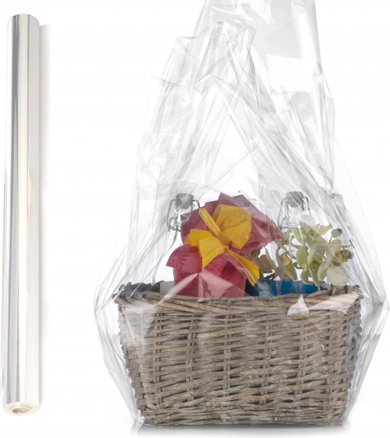 Rouleau de cellophane transparent 70 cm x 2 m