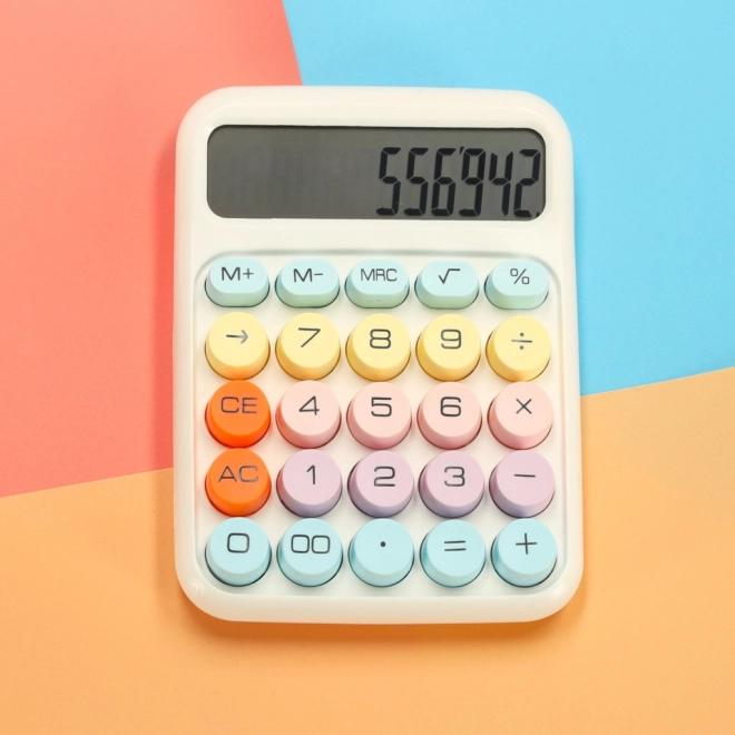 Boutons ronds calculatrice de bureau