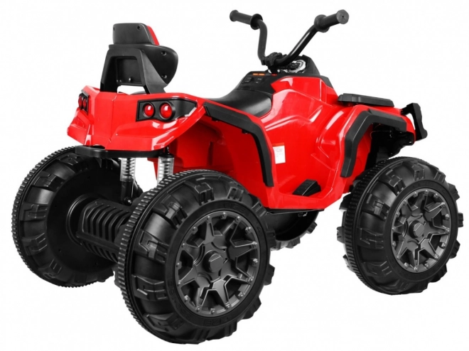 Quad ATV 2,4GHz sur batterie pour enfants Rouge + Télécommande + Roues EVA + Radio MP3 + Démarrage lent
