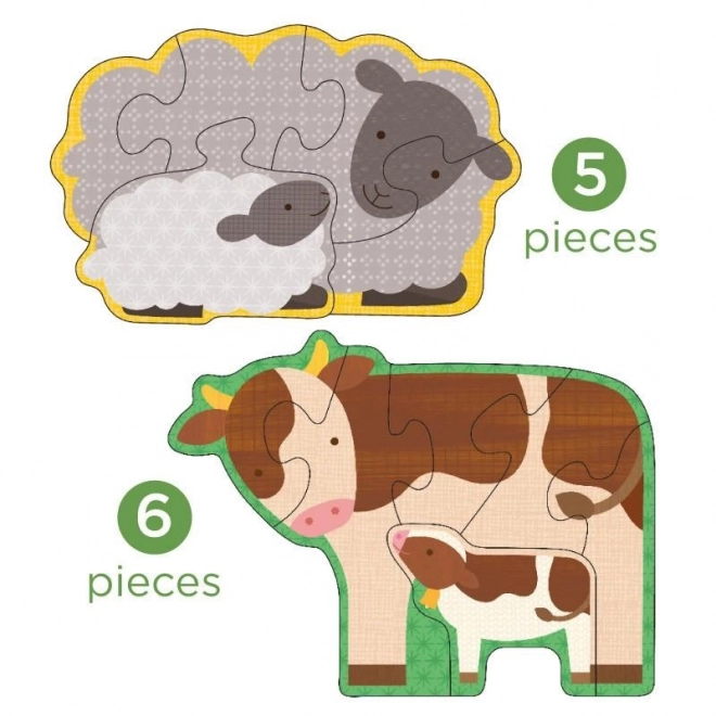 Petit Collage Mes Premiers Puzzles d'Animaux de la Ferme