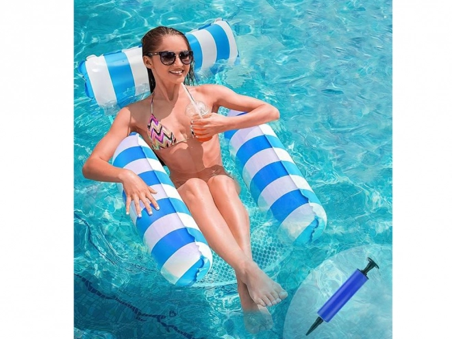 Confortable matelas gonflable pour l'eau avec appui-tête et accoudoirs