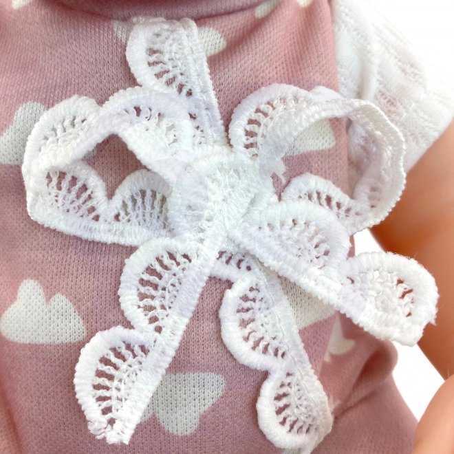 woopie royal adorable bébé en tenue rose 36 cm