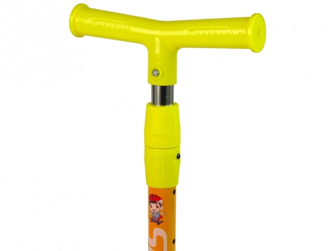 Trottinette d'équilibre Tricycle Roues Lumineuses Écureuil Jaune