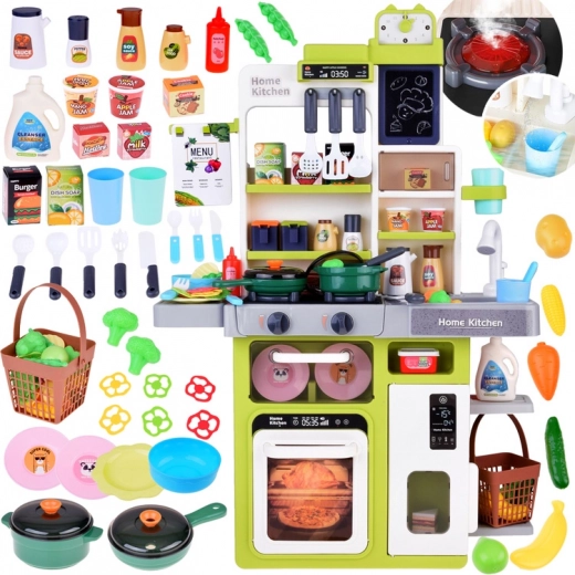 Cuisine interactive du petit chef avec effets sonores, vapeur et lumineux 63 éléments ZA5325