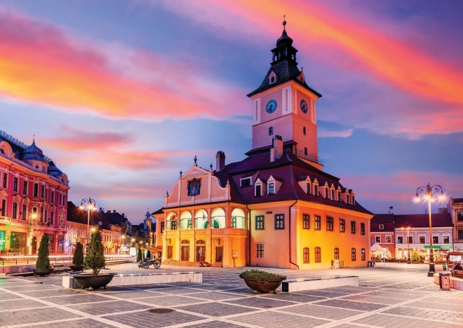 Puzzle Place de l'Hôtel de Ville de Brașov 1000 pièces