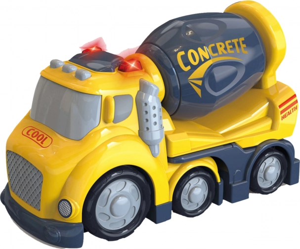 Camion bétonnière City Truck avec effets lumineux et sonores