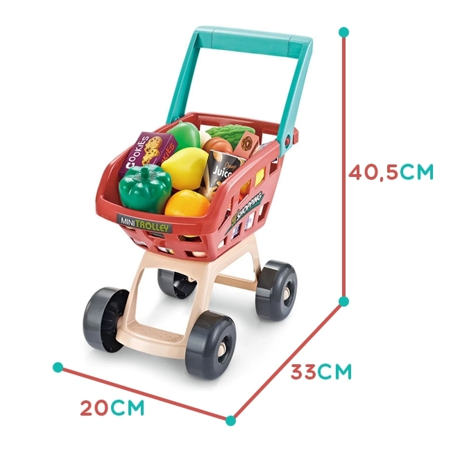 Supermarché avec chariot et scanner