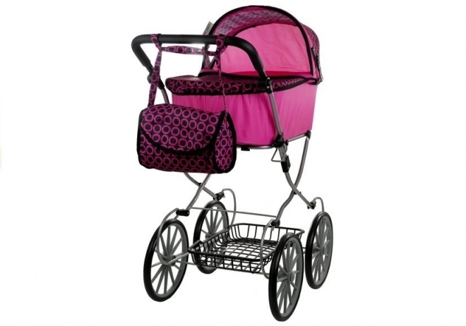 Poussette pour poupées Alice Retro, grande, profonde, sac