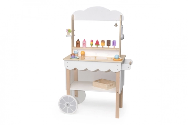 Chariot de crème glacée en bois