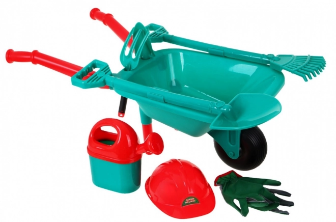 Ensemble d'outils à roulettes pour petits jardins