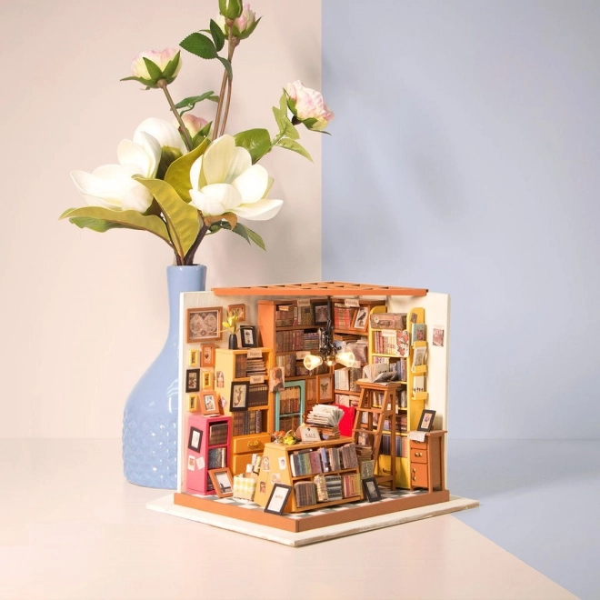 Samova studovna - Bibliothèque DIY Miniature Maison de Poupées