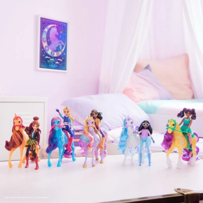 Figurines de l'académie des licornes 11 cm Layla et Glacier