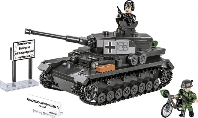 COBI 3127 Seconde Guerre mondiale char allemand Panzerkampfwagen IV Ausf. G 1:35