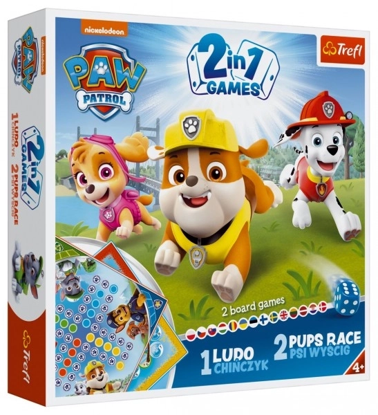 Jeu de société Ne t'énerve pas mon bonhomme / Course de chiots Paw Patrol