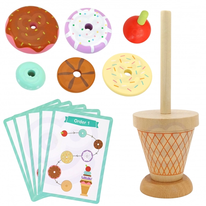 Crèmes glacées en bois Woopie Green pâtisserie Montessori
