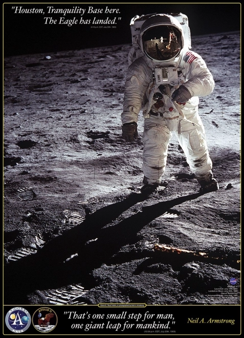 Puzzle Neil A. Armstrong : Premiers pas sur la Lune 1000 pièces