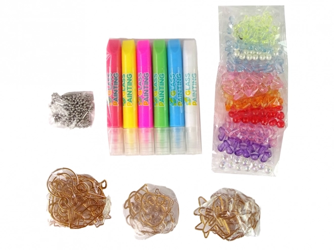 Kit de fabrication de bijoux DIY avec feutres et perles