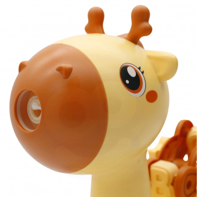 Girafe mobile 2 en 1 avec bulle de savon pour enfants