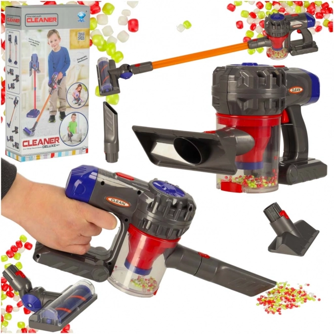 Aspirateur vertical pour enfants 3-en-1 avec fonction d’aspiration