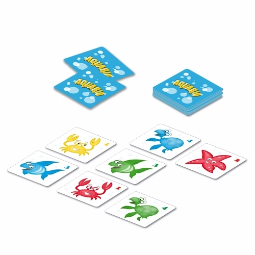 Jeu de société Aquario dans une boîte métallique 13x13x7,5cm