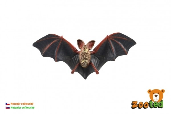 Chauve-souris à grandes oreilles en plastique 11cm en sachet