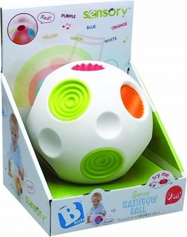 Infantino balle sensorielle arc-en-ciel