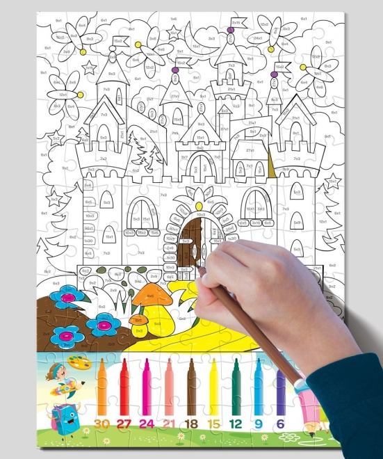 Puzzle à colorier ART PUZZLE Multiplication 100 pièces