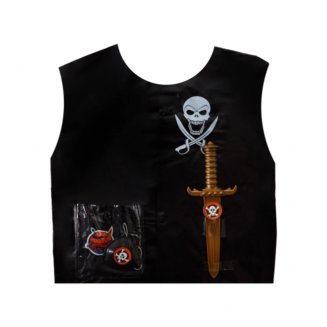 Ensemble gilet de pirate pour enfants avec accessoires