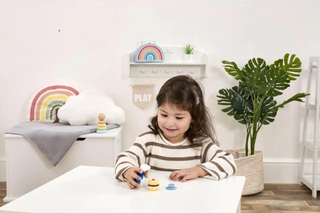 Rainbow Paddington et friandises pour le thé