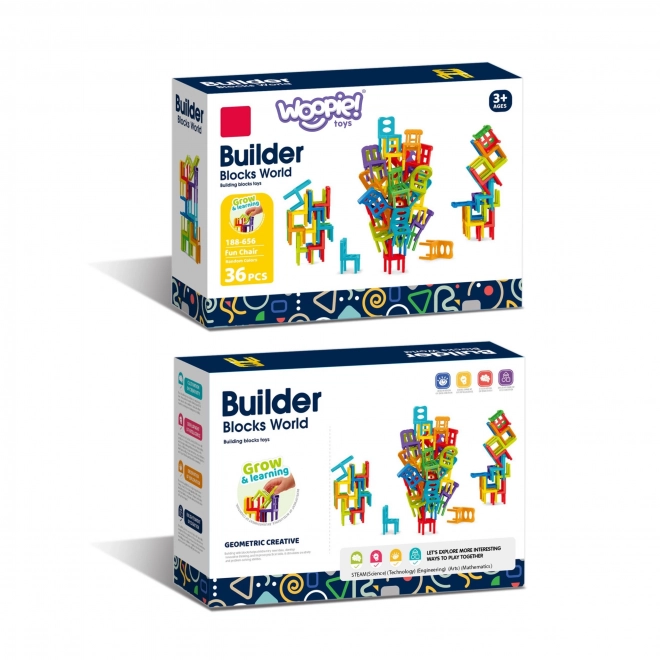 Jeu d'adresse Chaises Équilibrantes 36 pcs