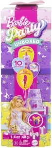 barbie party unboxed coffret d’anniversaire avec chiot