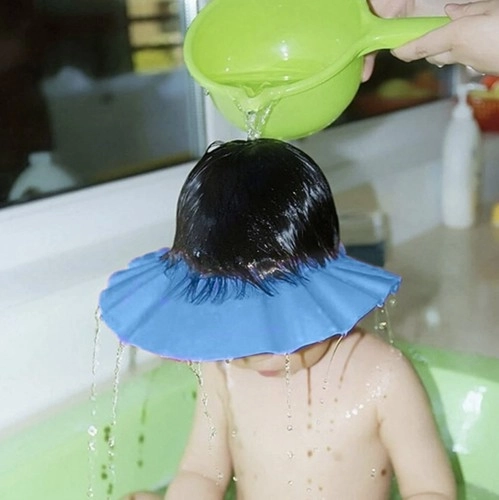 Abat-jour de bain bleu pour enfants