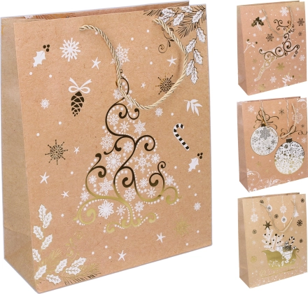 Sachet-cadeau de Noël S 18 × 23 × 10 cm