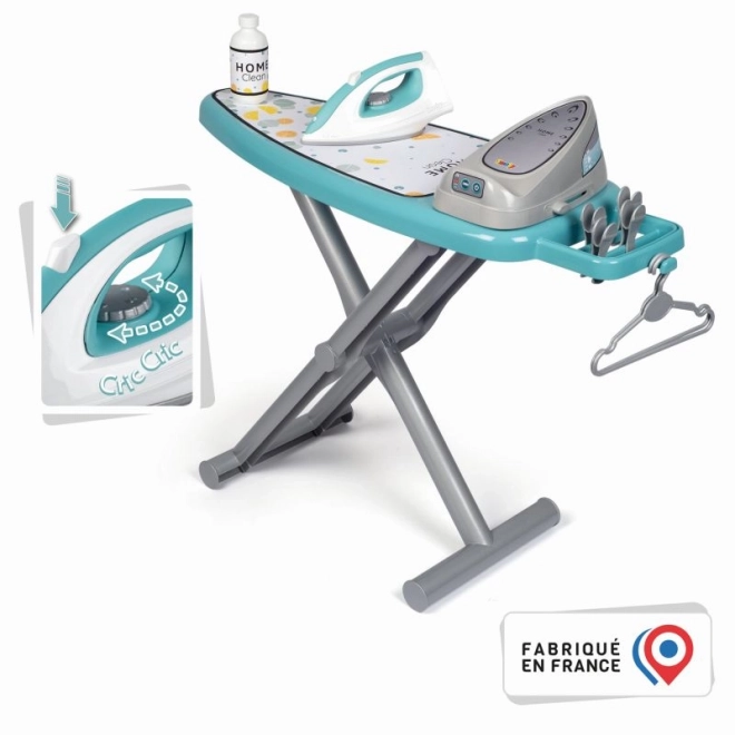 Table à repasser et fer avec base
