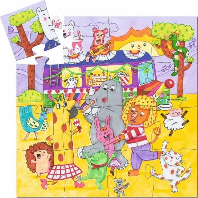 Puzzle Autobus Arc-en-ciel 16 pièces
