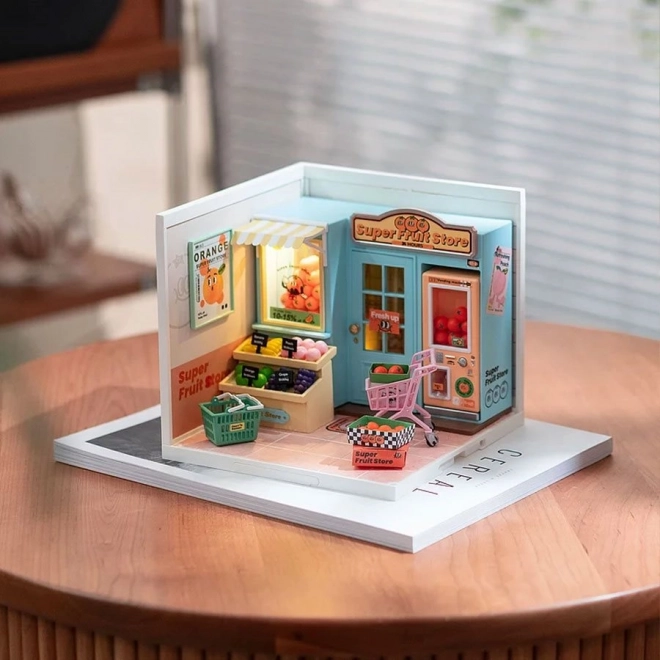 Rolife DIY Maisonnette: Magasin de fruits avec éclairage LED