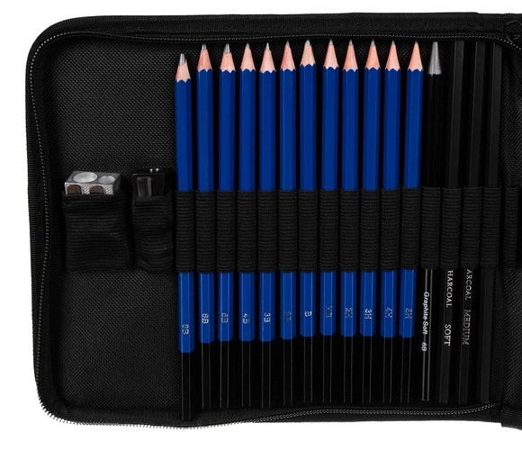 Ensemble de dessin professionnel pour artistes 32 pièces