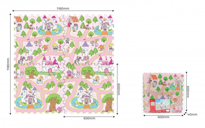 Blocs doux princesse 60 x 60 cm 4 pcs