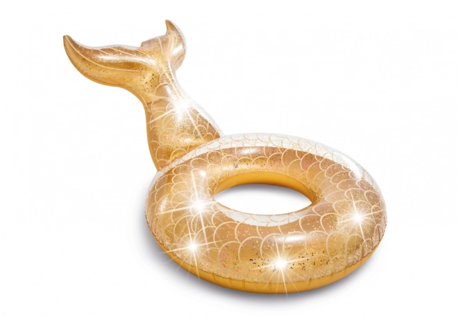 Boule gonflable en forme de nageoire avec paillettes