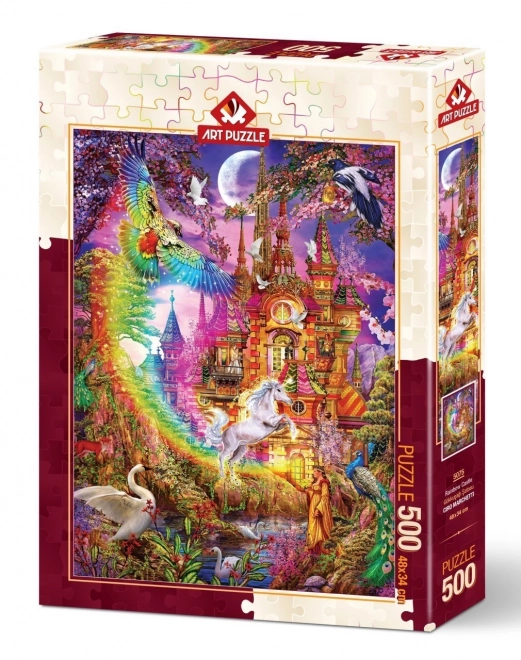 ART PUZZLE Puzzle Château Arc-en-ciel 500 pièces