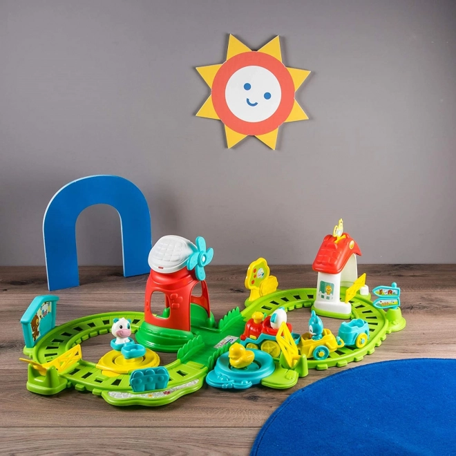 CLEMENTONI BABY Ensemble de jeu interactif train à la ferme avec sons
