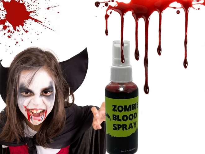 Spray d'Halloween avec faux sang