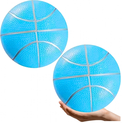 Ballon de plage en caoutchouc léger bleu pastel 20 cm