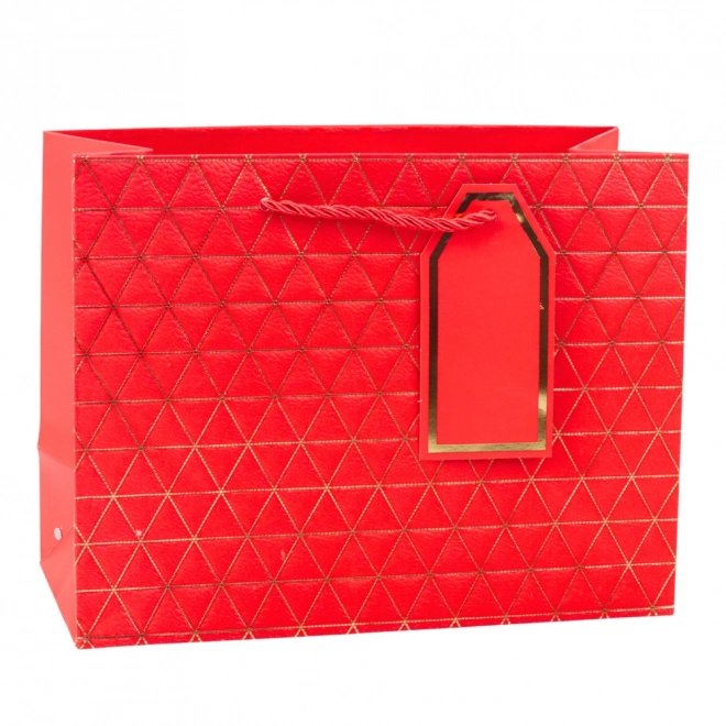 Sac cadeau avec lignes dorées