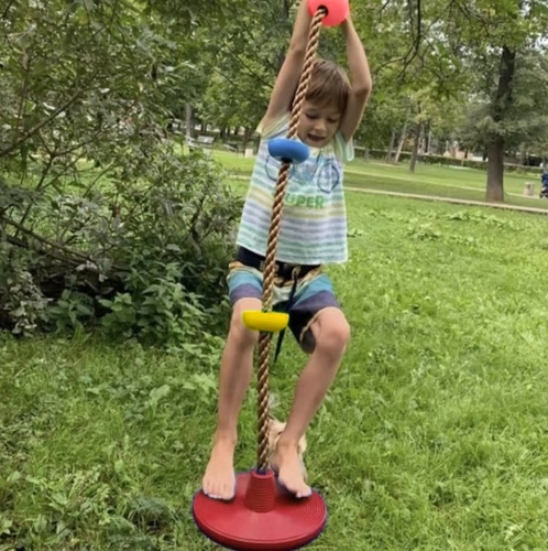 Kruzzel balançoire avec corde d'escalade pour enfants